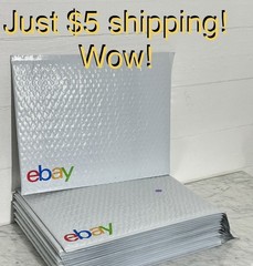 [20] eBay Brand Shipping Supplies Padded Airjacket Bubble Envelopes 9.5″x 13.25″