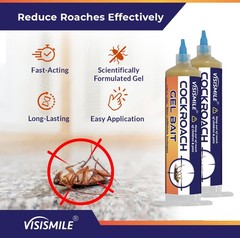 Roach Gel Bait Indoor and Outdoor Cockroach Killer Repellents for German Cock…