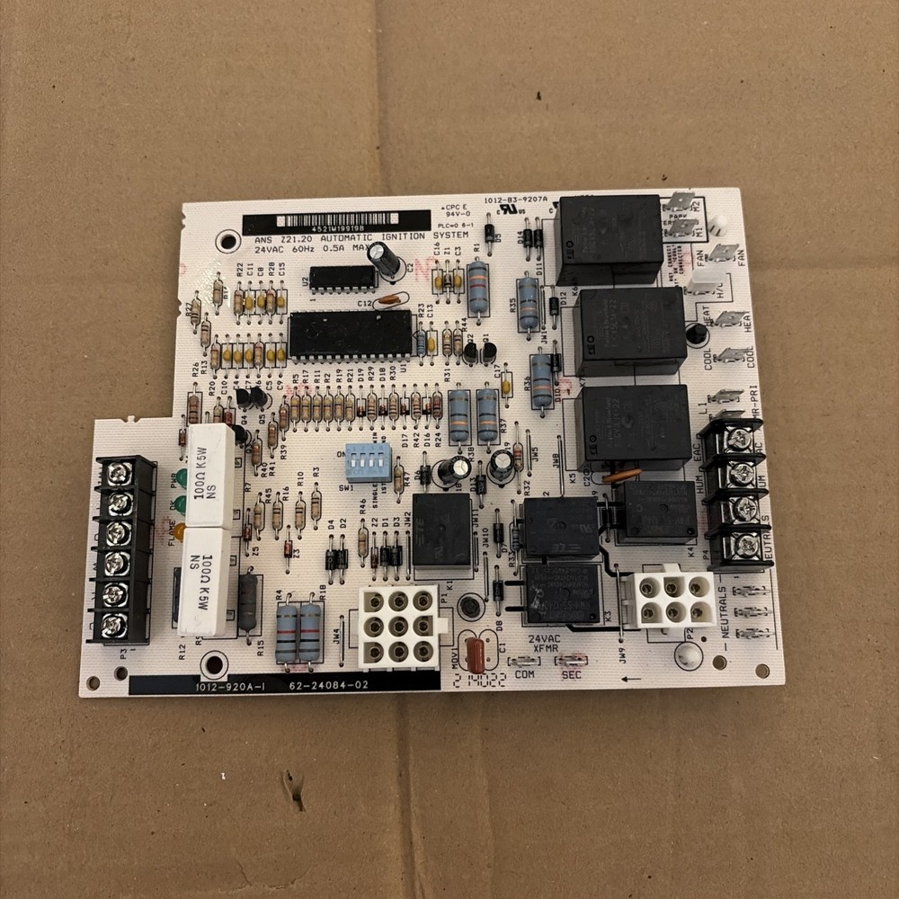 RHEEM / RUUD Furnace Control Board Model # 1012-920A 62-24084-02 / 62-24084-82
