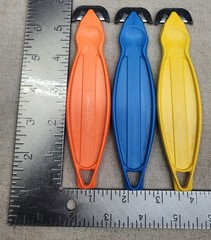 Lot Of 7 NEW KLEVER KONCEPT Safety Box Cutters MADE IN THE U.S.A. Blue Orange