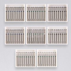 100Pcs Dental Surgical Diamond Burs Ball Round For High Speed Handpiece FG 1.6mm