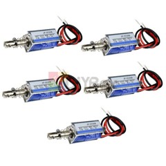 1-10PCS DC 6V 300mA 5N/10mm JF-0530B Pull-Push DC Solenoid Electromagnet