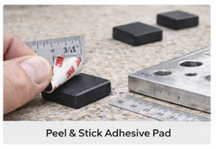 3/4″ Square x 3/16″ Silicone Rubber Feet Peel & Stick 3M Adhesive Anti-Slip