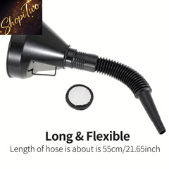1pc Multifunctional Flexible Funnel: Leakproof Oil Change Tool