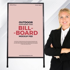 A Frame Sidewalk Sign, Heavy Duty Sandwich Board Signs 24×36 in