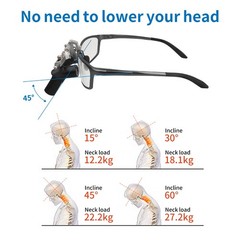 6.0X Dental Surgical 48° Ergo Loupes Optical Lens Flip-up Magnifying Glasses