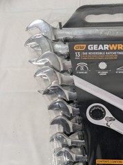 GEARWRENCH Combination Wrench Set: 13 Pc, 5/16 to 1" Wrench, 15º Angle 9509