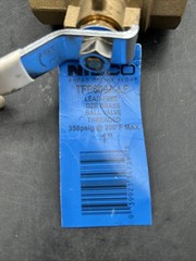 New Nibco Lead Free Brass Two-Piece Full Port Ball Valve 1″ TFP600A-LF