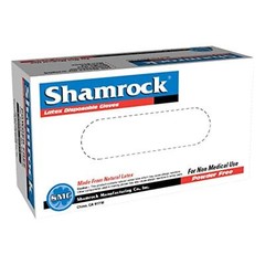 Shamrock Latex Hand Gloves Disposable Gloves Powder Free – CASE of 1,000 gloves