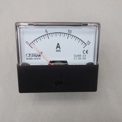 DC 15A Analog Ammeter Panel AMP Current Meter DC 0-15A 60*70MM directly Connect