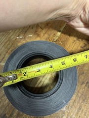 Commercial Grade Magnetic Dry Erase Whiteboard Strip Roll 1” Wide Partial Roll