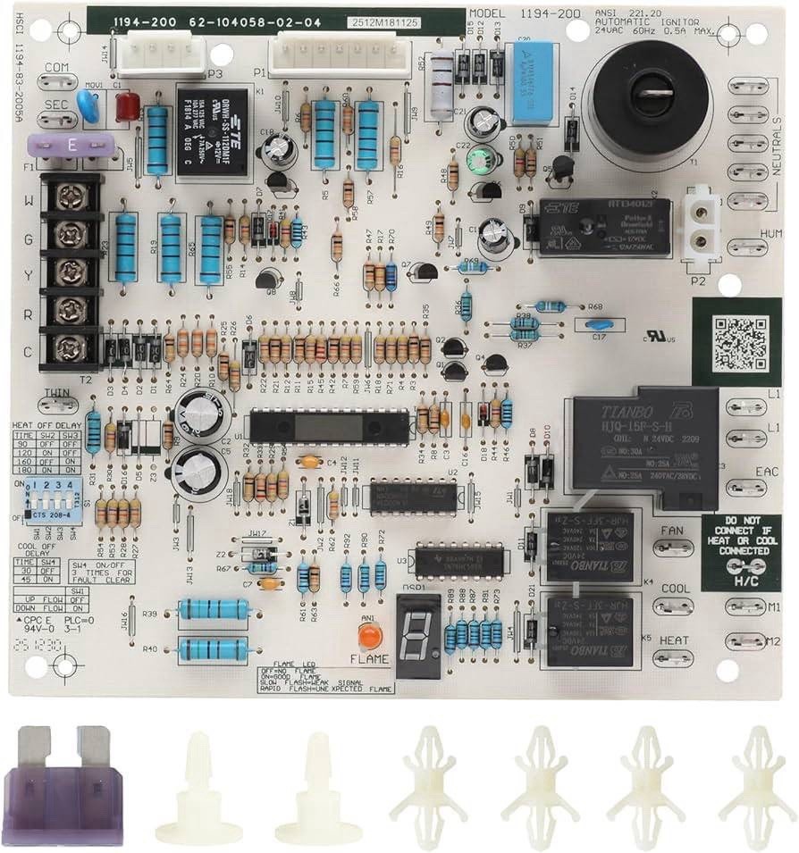New Upgrade 62-104058-02 Integrated Furnace Control Board Replacement for Rheem