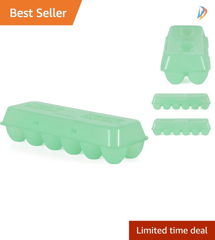 Hand Wash Only 12-Egg Air-Tight Container with Lid – Reusable & Lightweight