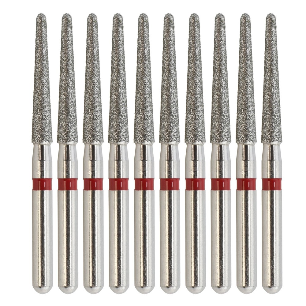 Dental Diamond Bur 850/016F FG Round End Taper Fine Grit Burs High Speed Burr