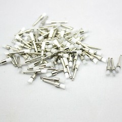 Dental White Nylon Polishing Flat Latch Polisher Prophy Brush Disposable 100 Pcs