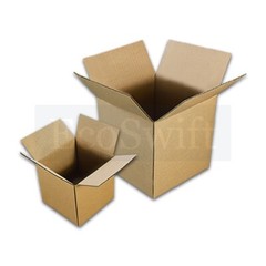 5 7x7x7 EcoSwift Cardboard Packing Moving Shipping Boxes Corrugated Box Carton