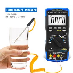 Digital Multimeter TRMS 6000 Counts Auto Range Ammeter AC DC Volt Clamp Meter