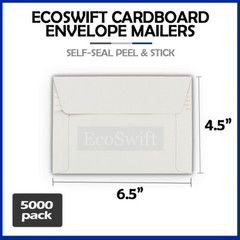 5000 – 6.5×4.5 ECOSWIFT SELF SEAL RIGID SHIPPING FLATS CARDBOARD ENVELOPE MAILER