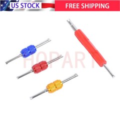 4PCS Dual Schrader Valve Core Remover Tool A/C HVAC Air Conditioning Tire Repair