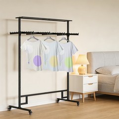 Clothing Display Rack, Floor Standing Garment Rack, 8 Arms Clothing Rack