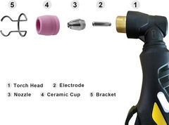 24pcs Plasma Cutter Torch Consumables Tip Kit For SG-55, AG-60, WSD-60, CUT50 60
