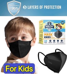 10/40 Pcs KN95 Protective 5 Layer Adult Black Face Mask BFE 95% Disposable Masks