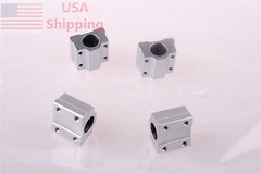 New SC12UU 4pcs SCS12UU 12mm Metal Linear Motion Ball Bearing for CNC