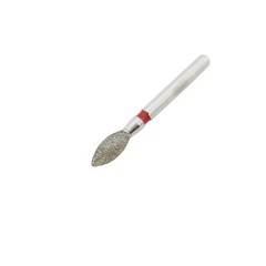 Dental Diamond Burs 368/023F Egg Football Friction Grip Fine Grit Red High Speed