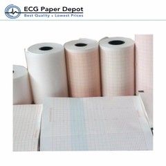 ECG EKG Cardiology Recording Graph Chart Paper Z-Fold 100 Pack per Case