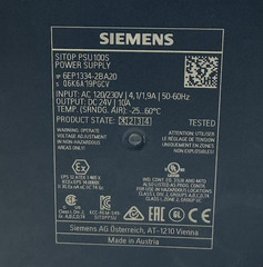 Siemens 6EP1334-2BA20 SITOP Power Supply 24VDC 10A 120/230VAC