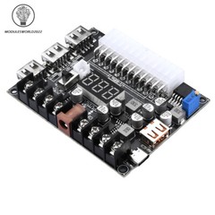 20/24 Pin ATX Power Adapter Board Power Supply Module Adapter Adjustable Voltage