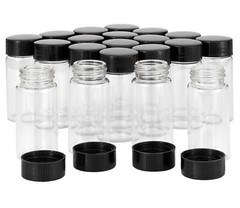 JIUWU 20 Pack, 20 ml Clear Glass Vials with Screw Caps 5 Dram Small Size…