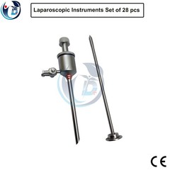 28 Pcs Laparoscopic Surgery Instrument Set General Surgical Laparoscopy Kit
