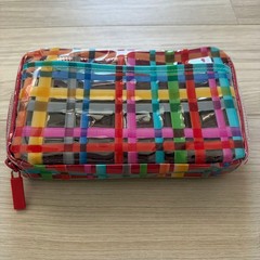 Hobonichi Drawer Pouch Ane Transparent Check Used Official Japan Used