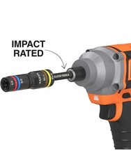 Klein Tools Quad Socket, 4 Sizes in 1, 4-in-1 Color Coded SAE / Impact Rated New