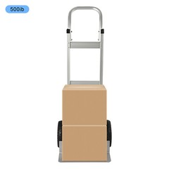 500lbs Aluminum Hand Truck – Heavy Duty Folding Dolly Cart for Moving Warehouse