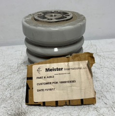 Meister International A20-2 Porcelain Bus Insulator 7.5kV 4.25″ Dia. x 4.5″ Tall