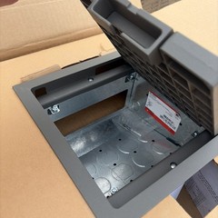 Wiremold Floor Box AC8850 Legrand Raised Floor-Computer Floor 8x8x5 Gray