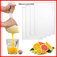 Qfwdfctrenz 4 Pack Nut Milk Bag 12 X 8 Inch Nut Bag Strainer Reusable Nylon