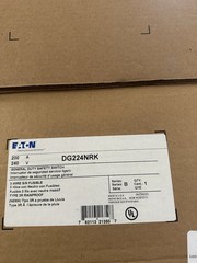 Eaton Saferty Switch DG224NRK 200A 240V NEMA 3R Fusible – *FREE SHIP*