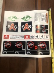 NEW Forklift Safety Decal KIT Toyota Forklift OSHA Compliant kit