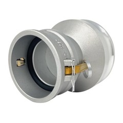 Type DA, 3″ Female Coupler x 4″ Male Adapter, Aluminum, Camlock DA3040AL