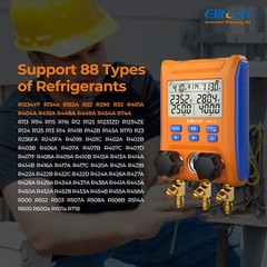 Elitech HLD-200+ HVAC Refrigerant Leak Detector+LMG-10 Digital Manifold Gauge