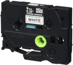 Genuine P-Touch, HGE-S221 5 Pack Tape (HGES2215PK) 0.35″ (9Mm) X 26.2Ft (8M) Ext