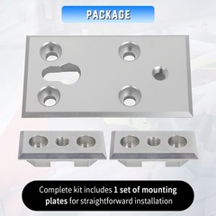 Floor Mount Plates for Stryker Ferno Ambulance Stretcher Fastening System 3PCS