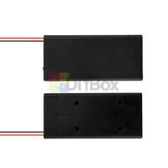 3.7V 2 x18650 Battery Holder Box Storage Case Parallel Battery Holder With Cable