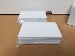 50 Blank White PVC Cards, CR80.30 Mil, High Quality for Color and UV Printing