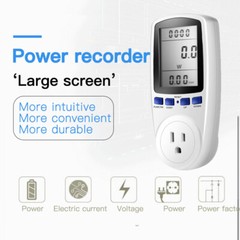Electricity Usage Monitor Plug Power Watt Voltage Amps Meter Energy Saving 8Mode
