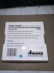Amana PHWT-A150H PTAC Non-Programmable Digital Thermostat Backlit White