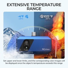 TOPDON TC001 Plus Compact Thermal Imaging Camera for USB-C Android Night Visible